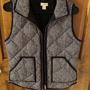 JCREW herringbone vest XS